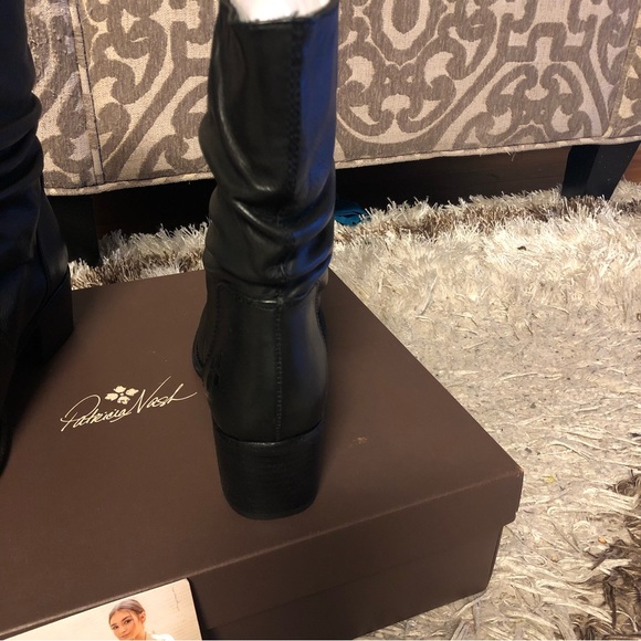 Patricia Nash Monte Leather Slouch Mid-Calf Boho Western Heeled Boot Size 9.5 - Picture 8 of 13